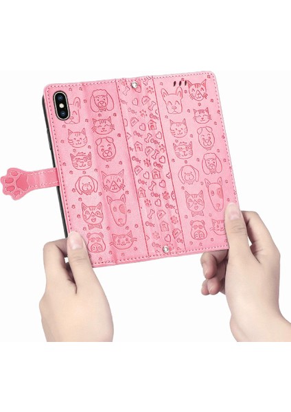 Iphone Xs Max Flip Kapak Kılıf Için Kılıf Karikatür Hayvanlar Darbeye (Yurt Dışından)
