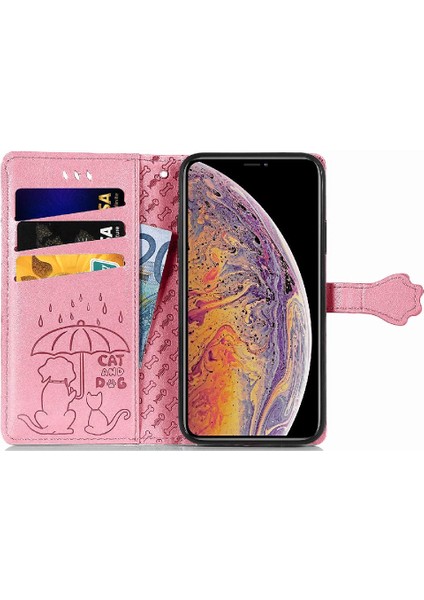 Iphone Xs Max Flip Kapak Kılıf Için Kılıf Karikatür Hayvanlar Darbeye (Yurt Dışından)