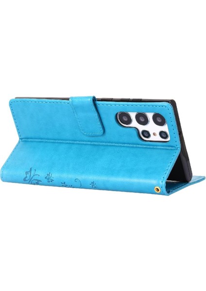 Samsung Galaxy S24 Ultra Kart Tutucu Kickstand Pu Deri Için Filp Durumda (Yurt Dışından) modelleri