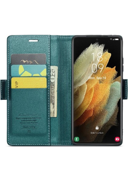Samsung Galaxy S21 Ultra Kickstand Cüzdan Kılıf Darbeye Dayanıklı (Yurt Dışından) fiyatları