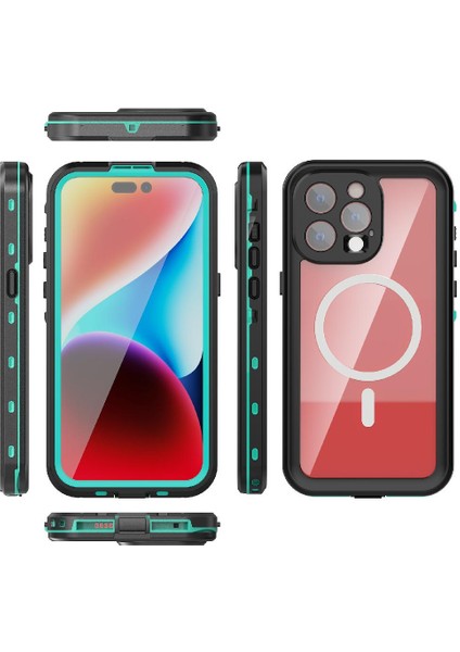 Iphone 15 Için Kılıf Pro Max 12FT Askeri Darbeye Su Geçirmez Dahili (Yurt Dışından)