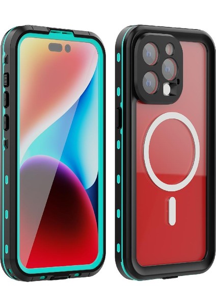 Iphone 15 Için Kılıf Pro Max 12FT Askeri Darbeye Su Geçirmez Dahili (Yurt Dışından)