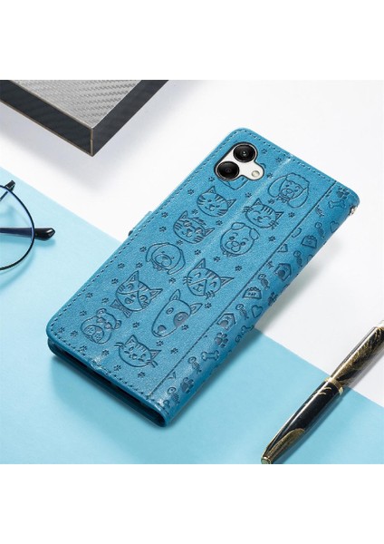 Samsung Galaxy A04 Darbeye Kapak Kapak Için Kılıf Kısa Kayış Karikatür (Yurt Dışından)
