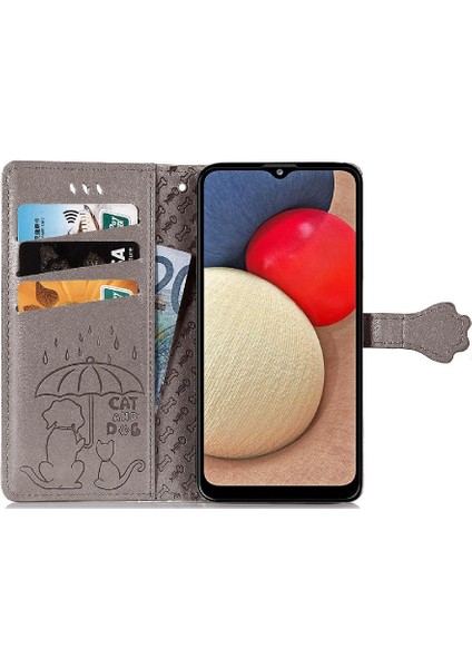 Samsung Galaxy A02S Karikatür Hayvanlar Darbeye Kapak Kılıfı (Yurt Dışından)