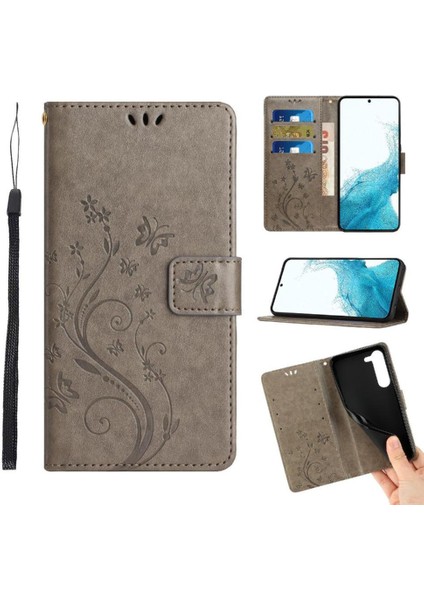Samsung Galaxy S23 Için Kickstand Durumda Kart Tutucu Manyetik Kapatma Pu (Yurt Dışından)