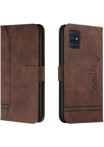 Telefon Kılıfı Için Samsung Galaxy A71 5g Kart Yuvaları Kapak Flip Folio Cüzdan Pu (Yurt Dışından) indirimleri