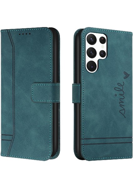 Samsung Galaxy S23 Ultra Manyetik Kapatma Flip Için Telefon Kılıfı Folio Cüzdan (Yurt Dışından)