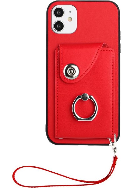 Iphone 11 Için Kılıf Koruyucu Kapak Deri Kart Yuvası Tutucular El Kayışı (Yurt Dışından) modelleri