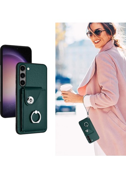 Samsung Galaxy S23 Artı 5g Koruyucu Kapak Deri El Kayışı (Yurt Dışından)