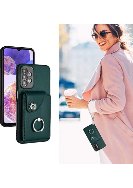 Samsung Galaxy A13 4g Koruyucu Kapak Deri El Kayışı Kartı (Yurt Dışından) fiyatları