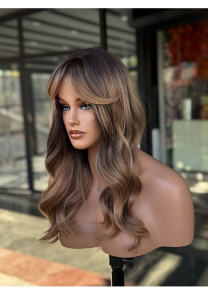 Yeni Özel Tasarım Dalgalı Ombreli Peruk