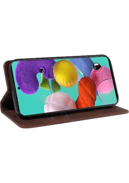 Samsung Galaxy A51 4g Manyetik Koruyucu Pu Deri Folio Cüzdan (Yurt Dışından)