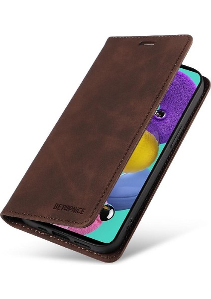 Samsung Galaxy A51 4g Manyetik Koruyucu Pu Deri Folio Cüzdan (Yurt Dışından)