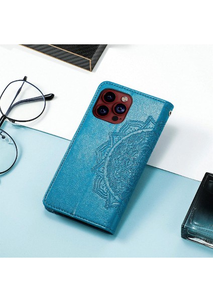 Iphone 15 Için Kılıf Promax Flip Kapak Zarif Desen Basit Iş (Yurt Dışından)