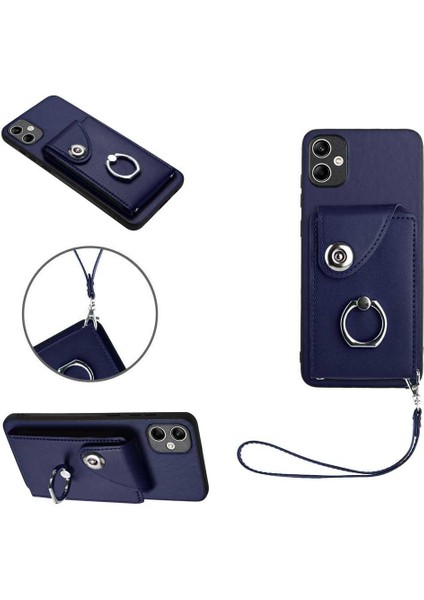 Samsung Galaxy A04E 4g Için Kılıf Koruyucu Kapak Kart Yuvası Tutucular Deri (Yurt Dışından)