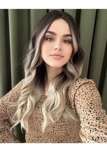 Luxury En Özel Hafif Dalgalı Ombreli Vip Peruk fiyatları