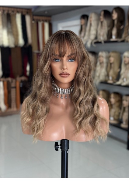 Kumral Ombreli Gerçek Saç Dokusunda Peruk fiyatları