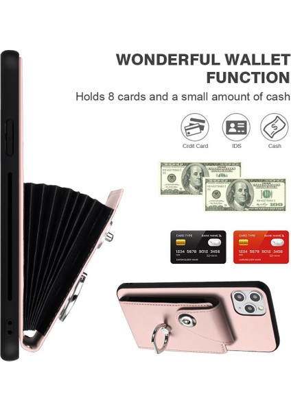 Iphone 11 Için Kılıf Pro Max El Kayışı Koruyucu Kapak Kart Yuvası Tutucular (Yurt Dışından)