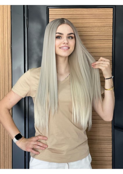 Luxury Vip Açık Ombreli Düz Model Peruk