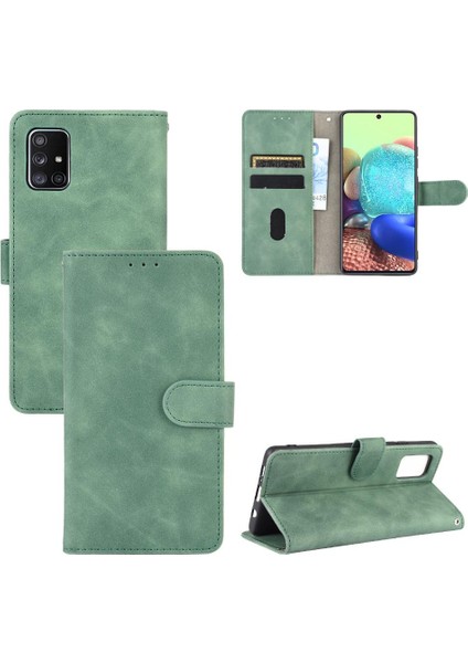 Kart Tutucu Kickstand Tam Koruma ile Samsung Galaxy A71 5g Için Kılıf (Yurt Dışından)