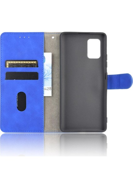 Kart Tutucu Kickstand Tam Koruma ile Samsung Galaxy A71 5g Için Kılıf (Yurt Dışından)