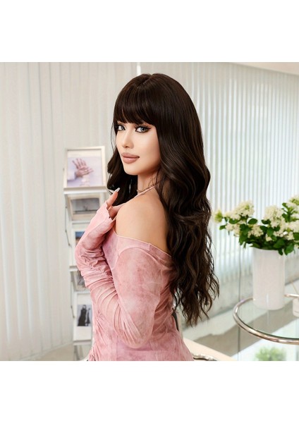 Kumral Perçemli Dalgalı - Gerçek Saç Dokusunda Peruk modelleri