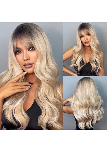 Hafif Dalgalı Özel Kesim Medikal Gerçek Saç Dokulu Fenomen Peruk