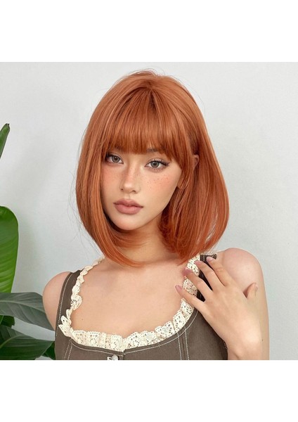 Bob Özel Perçemli Bakır Renk Peruk fiyatları