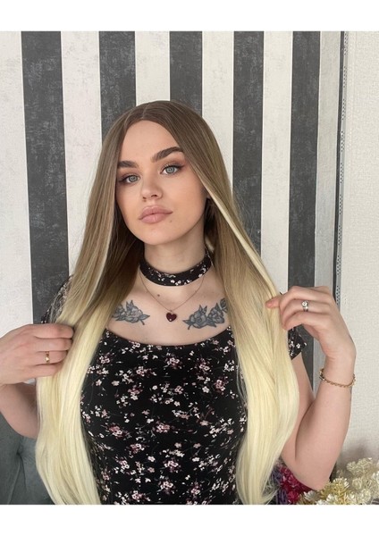 Luxury Perçemsiz Ombreli Peruk