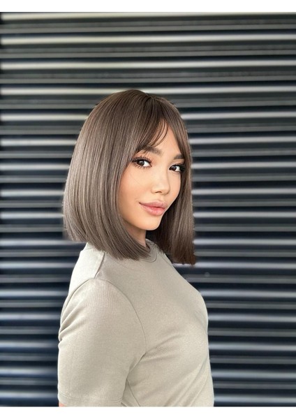 Kumral Bob Özel Düz Peruk Model fiyatları