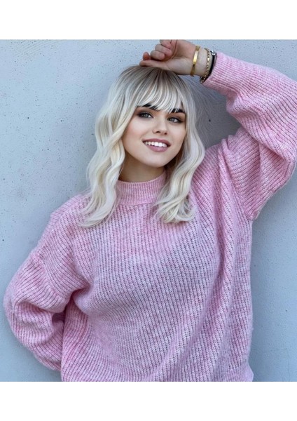 Luxury Vip Kısa Ombreli Dalgalı Peruk modelleri