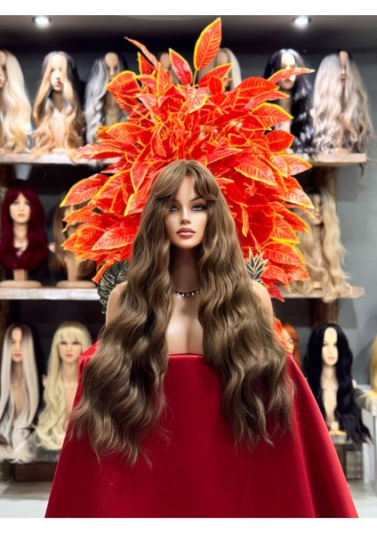 Yeni Sezon Kahve Tonu Su Dalgalı Peruk Model