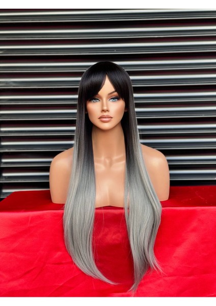 Yeni Model Siyah Gri Peruk Model - Fön Maşa Uygulaması Yapılabilir