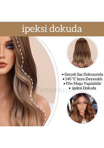 Luxury Vip Ombreli Dalgalı Özel Peruk VIP11-22 modelleri