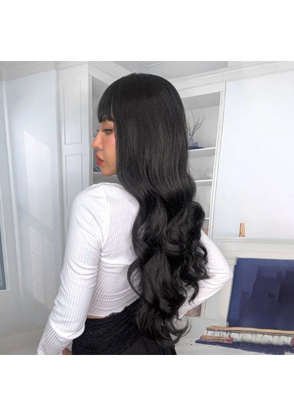 Koyu Kahve Dalgalı Peruk modelleri