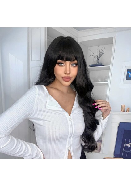 Koyu Kahve Dalgalı Peruk fırsatları