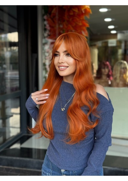 Luxury Bakır Perçemli Maşa Dalgalı Peruk - Türkiye’de Tek Vip Model fiyatları