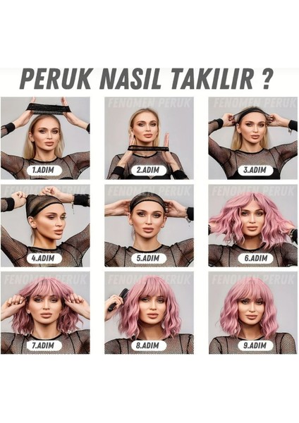 Kıvırcık Platin Ombreli Peruk A+ Kalite fiyatları