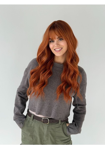 Bakır Ombreli Su Dalgalı Vip Saç Peruk