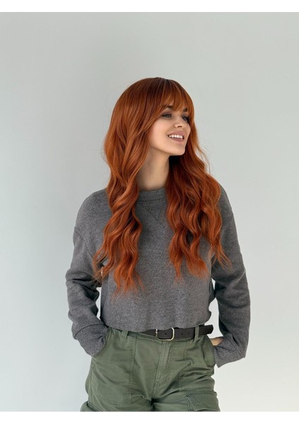 Bakır Ombreli Su Dalgalı Vip Saç Peruk modelleri