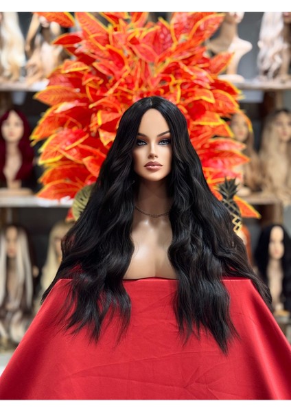 Yeni Model Koyu Kestane Dalgalı Peruk Model - 2024 Model Vip