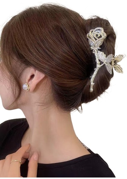 Rhinestone Saçak Plakası Klipsi Saç Aksesuarları (Yurt Dışından)