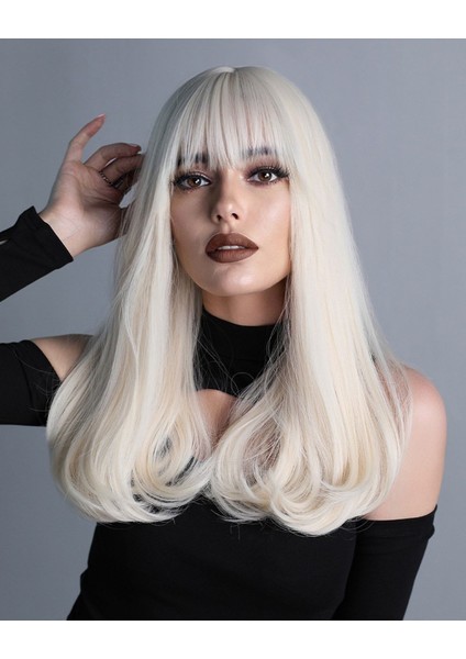 Luxury Özel Perçemli Soğuk Sarı Vip Peruk fiyatları