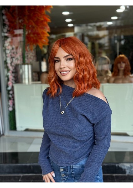 Bakır Kısa Dalgalı Peruk Model fiyatları