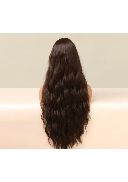 Medikal Kahve Tonu Dalgalı Saç Peruk A+++ Kalitede fırsatları