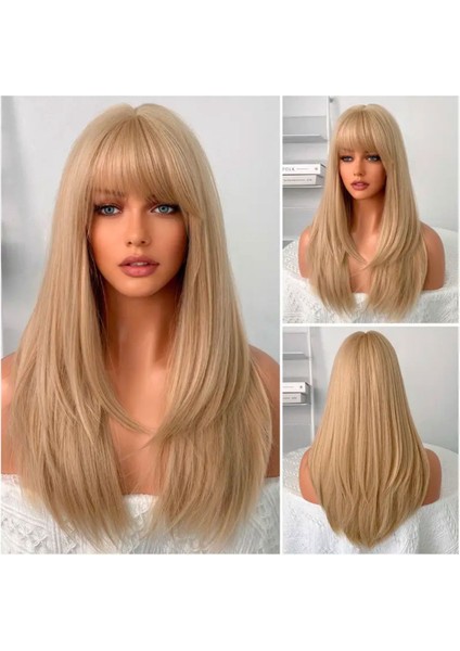 Medikal Özel Karamel Perçemli Peruk