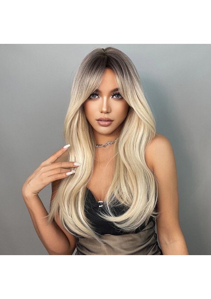 Uzun Ombreli Düz Perçemli Vip Peruk