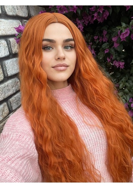 Class Perçemsiz Bakır Dalgalı Peruk