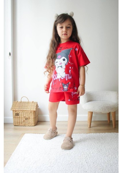 Kuromi Baskılı Ikili Kız Takım modelleri