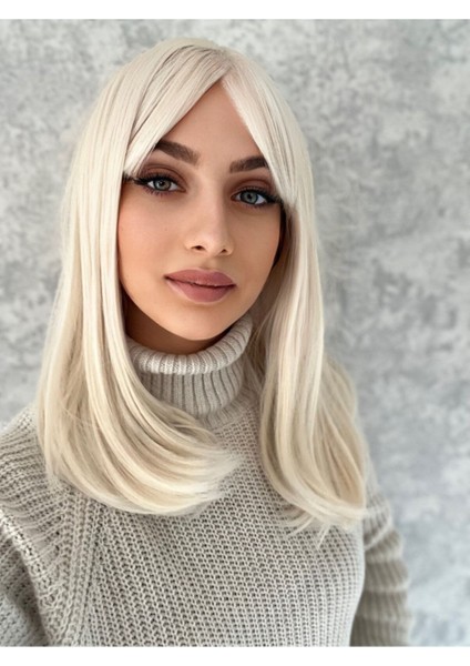 Luxury Kısa Soğuk Sarı Perçemli